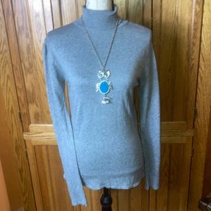 Saks Fifth Ave silk/cashmere turtleneck